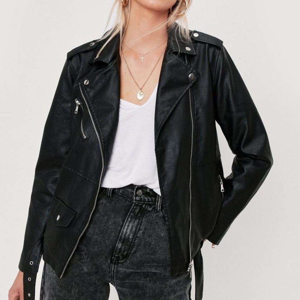 Nasty Gal Faux Leather Jacket
